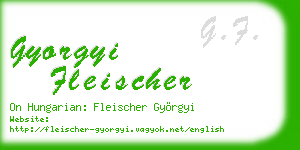 gyorgyi fleischer business card